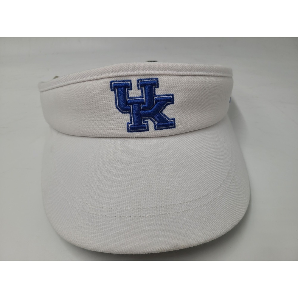 Kentucky Wildcats Hat Visor Nike Dri-Fit Strapback White Blue NCAA Casual Wear
